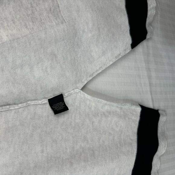 Verve Ami Size Small Light Gray Open Cardigan Gold Buttons Prep Classic Academia - Picture 5 of 7